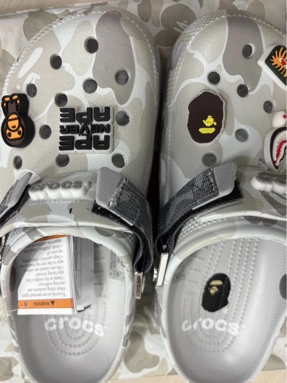 Bape x Crocs Classic Clog 'Black/Gray'